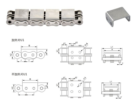 U-Shaped Cover Chain ( Double Row )